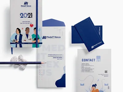 Brand Identity Design- MedsIT Nexus animation app branding design flat icon illustration logo minimal typography ui ux vector web website