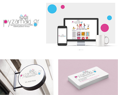 Pyzamaki branding illustrator cc logo sign website