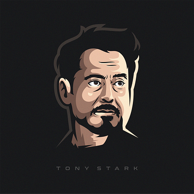 Tony Stark design beard brand branding character characters designs esport esports games ilustrator logo man mascot masculine sport