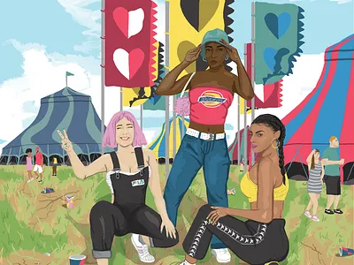 Lovebox Festival digital art digital illustration fashion festival illustration lovebox music musician