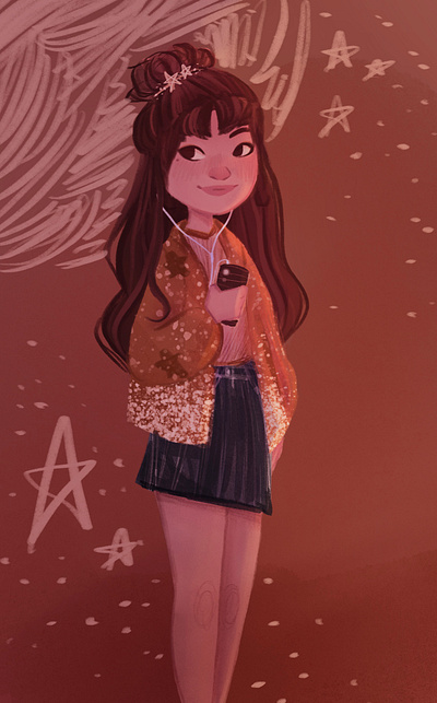 Girl illustration characterdesign illustration