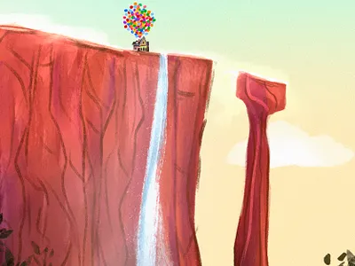 Paradise falls illustration