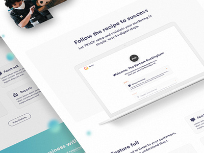 TRACX App webpage local business marketing brand mockup user interface website design
