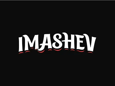 Imashev branding imashev lettering logo vector