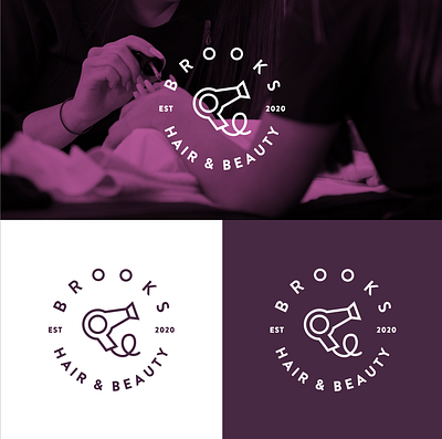 Brooks Hair & Beauty - Rebrand Concept branding design graphic graphic design graphics illustrator ui uiux ux vibrant