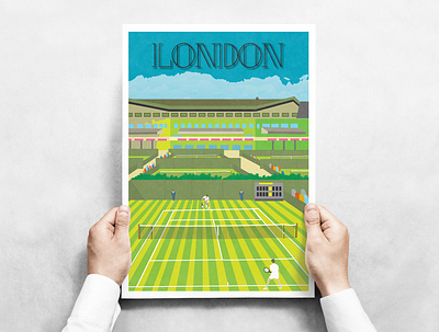 Travel Posters - London illustration print travel