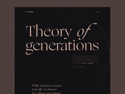 Web Editorial About Generations animation dark theme design design studio generations graphic design interaction interactive design interface motion design typography ui user experience ux web web design web interaction web interface web layout website design