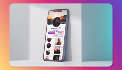 Daily :: UI 006 adobexd app dailyui design instagram iphonex profile uidesign uiux userprofile ux