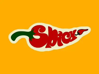 Spicy Logo Design branding chili pepper chilli cuisine design digitalart food icon illustration letters logo red spice spicy word