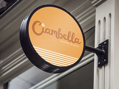 Ciambella Signage graphic logo logodesign script signage