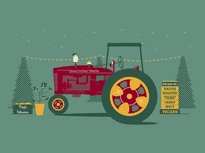 2020 Louisiana Farm Bureau Holiday Shop agriculture christmas design farm farm bureau holiday shop holidays illustration illustrator louisiana