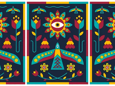 🌸👁🌸 art eye flower illustration print screenprint vector