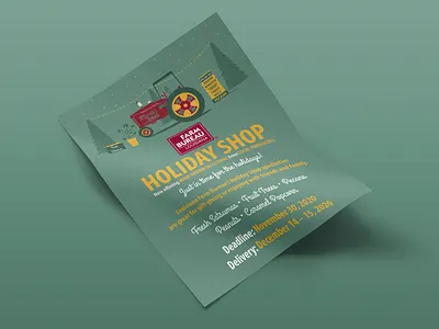 2020 Louisiana Farm Bureau Holiday Shop Flyer agriculture christmas design farm farm bureau holiday shop holidays illustration illustrator louisiana