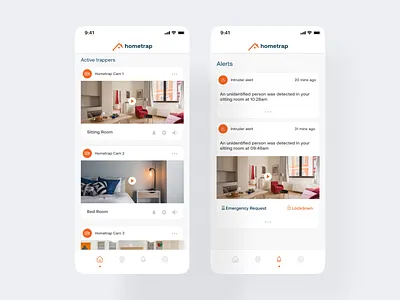 Mobile Video Lockdown Concept app design mobile mobile app secure security tracking ui