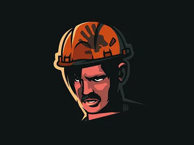 Katamaranov illustration portrait poster russian vector