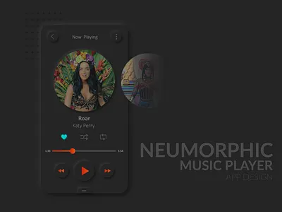 Dark Music Player #1 app design ui