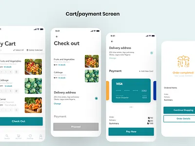 Organic food source app branding design illustration minimal mobile mobile app typography ui ux