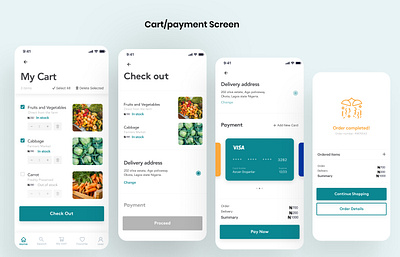 Organic food source app branding design illustration minimal mobile mobile app typography ui ux