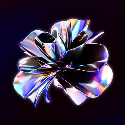 neon flower c4d