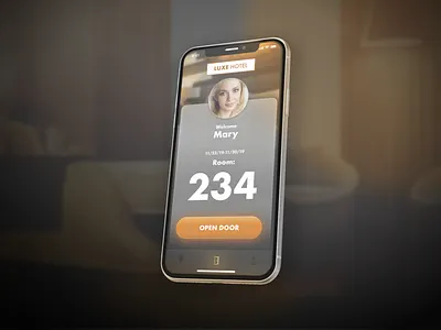 Connected Hotel door key concept access accessible cardless concepts connected connected devices connected space digital key door entry hotel app hotel card key members seamless