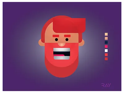 Grain Texture Effect - Smiley Man 2 branding cartoon comics grain grain texture icon illustration illustration art logo photoshop portrait rayphotostration sketch symbol trendy design ui ux vector