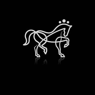 RegalHorse animal branding crown design dressage horse horses illustration jumping linedrawing logo logos regal vector