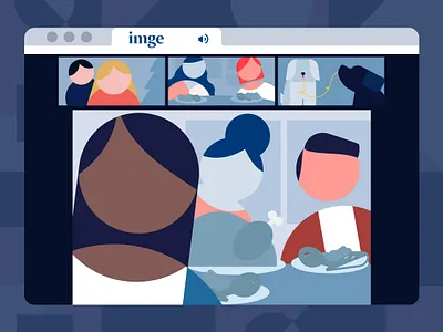 Zoomsgiving! illustration quarantine thanksgiving turkey zoom