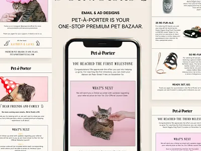 Pet-a-Porter Ads & Email Design ad design ads email design email marketing emails graphic design marketing pets