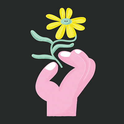 A flower for you characterdesign design icon illustration illustration design