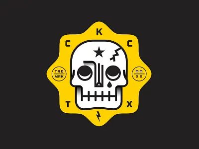 Curb Killer Crew badge design flat illustration vector
