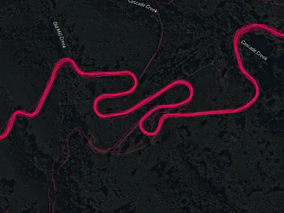 Double Bow Knot cartography design mapbox maps strava