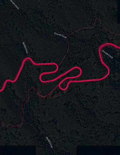 Double Bow Knot cartography design mapbox maps strava