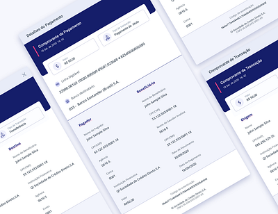 Transaction Receipt bank design receipt transition ui ux web