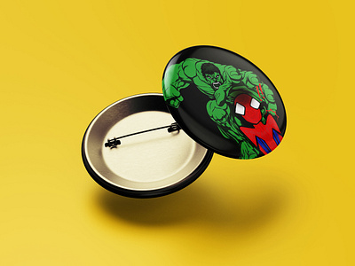 Button Hulk e Homem Aranha art arte digital comic designgraphic desinger hq illustration illustrator art illustrator design marvel marvelcomics personalised template art