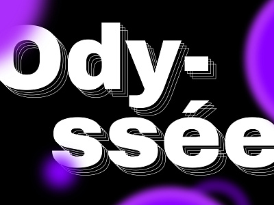 Odyssée doodle playlist typography