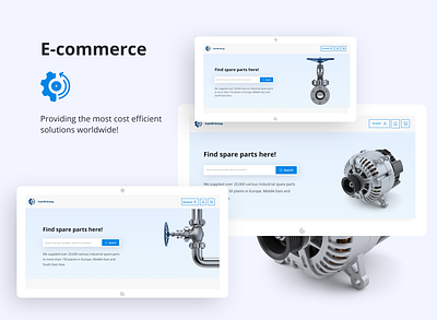 Industrial spare part Ecommerce 2020 concept design ecommerce home screen homepage landing landing page landingpage ui ui ux uidesign ux process uxdesign web concept webdesign website