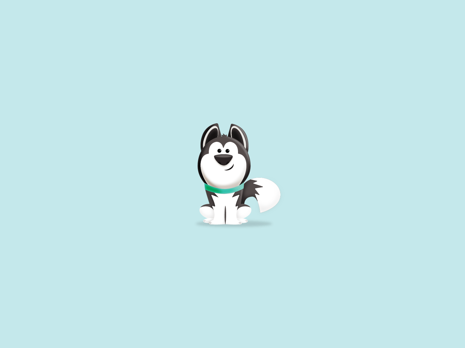 husky howl animal character character design childrens illustration dog husky illustration lottiefiles