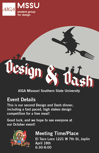 Design and Dash Poster event photoshop poster typography