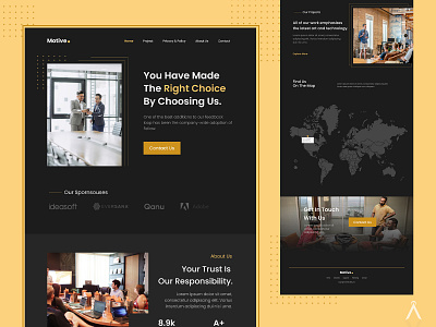 Motive Business Website Design business business website design figma figmadesign ui ui ux design ui design uidesign uiux ux web web design webdesign website website concept website design webui webuiuxdesign webux