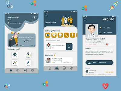MEDISFO (Medical Information) design health health app healthcare online health ui ux vector