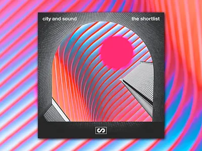 city and sound - the shortlist album art city cover art digital collage single cover sun