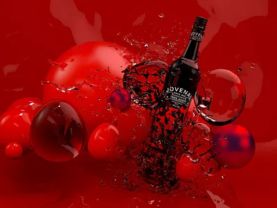 Tequila navideño 3d c4d cinema4d product