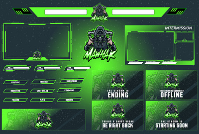 Twitch overlay gaming logo gaming mascot logo twitch twitch.tv twitchemotes twitchlogo twitchoverlay