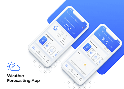 Weather App dribbble invite mobile app rahul chauhan weather weather app weather forecast weather icon