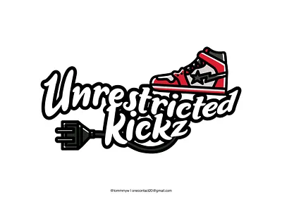 unrestricted kickz badgedesign graphic design graphicdesign graphics illustration illustrator jordan logo logo design logodesign merch merch design merchandise merchandise design nike sneaker sneaker art sneaker illustration sneakerhead sneakers