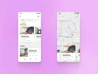 Property Listing Exploration design exploration figma ios listing page real estate ui ux