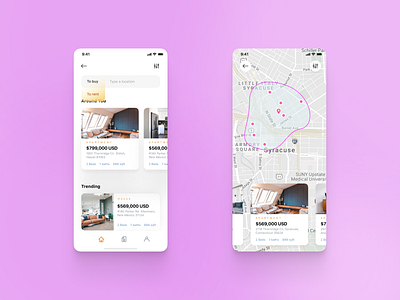 Property Listing Exploration design exploration figma ios listing page real estate ui ux