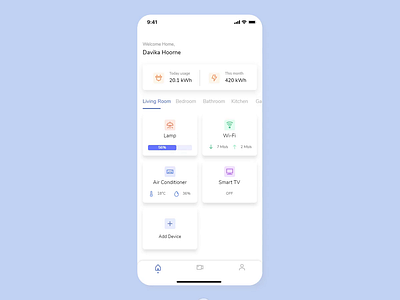 Change Humidity Interaction clean design flat interaction motion ui ux