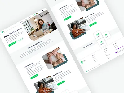 Landing page clean design flat inspirations landing landingpage minimal photos sponsor sponsorship ui ux web website