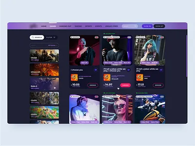 Gaming Web App